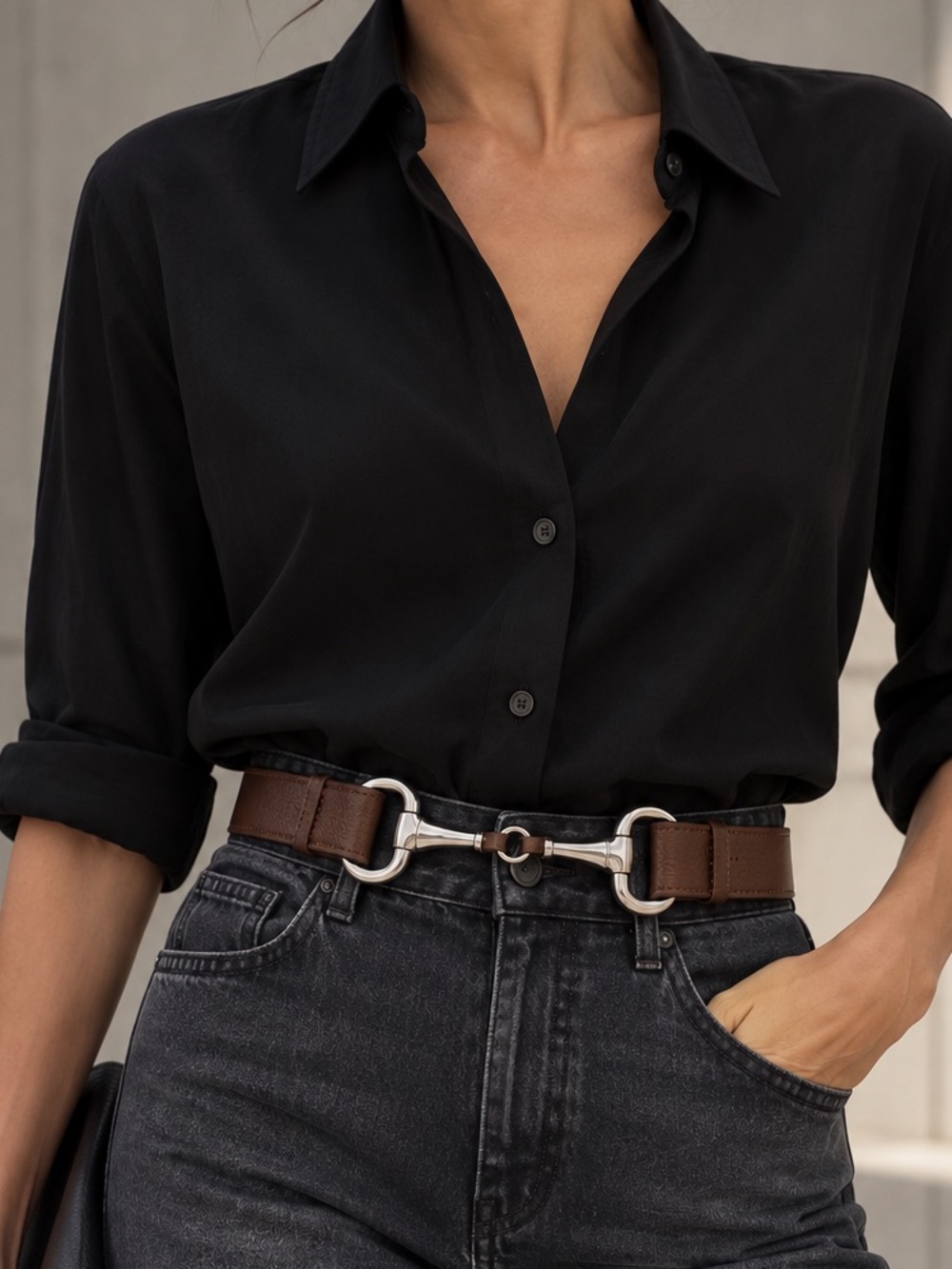 SARAH PACINI 🏛️ EQUESTRIAN LEATHER BELT